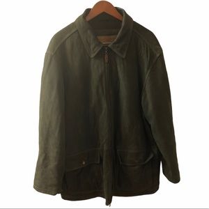 Timberland Lambskin Leather Jacket Sz L